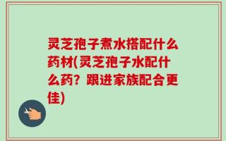 灵芝孢子煮水搭配什么药材(灵芝孢子水配什么药？跟进家族配合更佳)