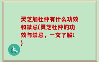 灵芝加杜仲有什么功效和禁忌(灵芝杜仲的功效与禁忌，一文了解！)