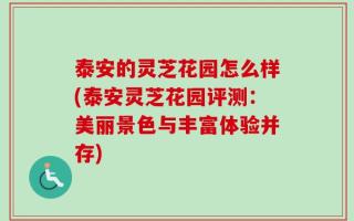 泰安的灵芝花园怎么样(泰安灵芝花园评测：美丽景色与丰富体验并存)