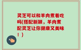 灵芝可以和羊肉煮着吃吗(搭配新颖，羊肉煮配灵芝让你健康又美味！)