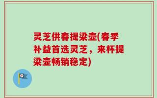 灵芝供春提梁壶(春季补益首选灵芝，来杯提梁壶畅销稳定)