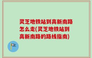 灵芝地铁站到高新南路怎么走(灵芝地铁站到高新南路的路线指南)