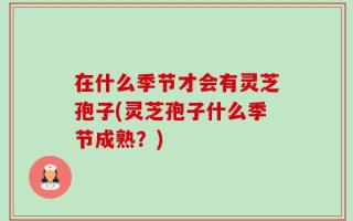 在什么季节才会有灵芝孢子(灵芝孢子什么季节成熟？)