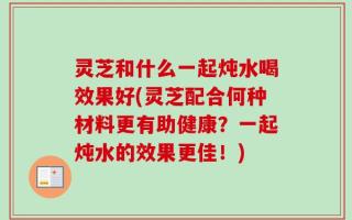 灵芝和什么一起炖水喝效果好(灵芝配合何种材料更有助健康？一起炖水的效果更佳！)