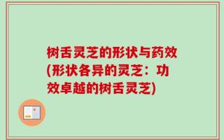 树舌灵芝的形状与药效(形状各异的灵芝：功效卓越的树舌灵芝)