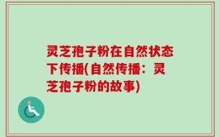 灵芝孢子粉在自然状态下传播(自然传播：灵芝孢子粉的故事)