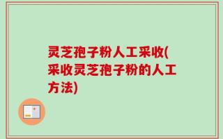 灵芝孢子粉人工采收(采收灵芝孢子粉的人工方法)