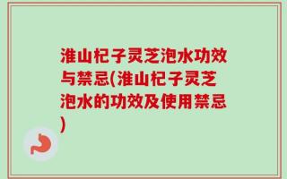 淮山杞子灵芝泡水功效与禁忌(淮山杞子灵芝泡水的功效及使用禁忌)
