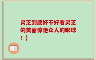 灵芝到底好不好看灵芝的美丽惊艳众人的眼球！)
