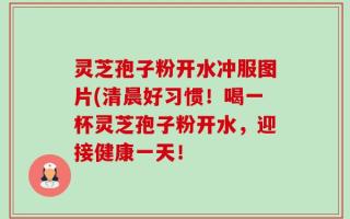 灵芝孢子粉开水冲服图片(清晨好习惯！喝一杯灵芝孢子粉开水，迎接健康一天！
