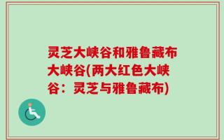 灵芝大峡谷和雅鲁藏布大峡谷(两大红色大峡谷：灵芝与雅鲁藏布)
