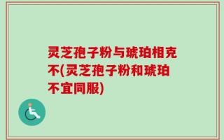 灵芝孢子粉与琥珀相克不(灵芝孢子粉和琥珀不宜同服)