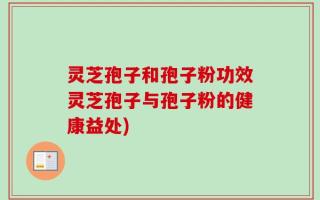 灵芝孢子和孢子粉功效灵芝孢子与孢子粉的健康益处)