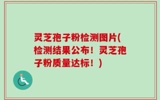 灵芝孢子粉检测图片(检测结果公布！灵芝孢子粉质量达标！)