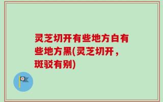 灵芝切开有些地方白有些地方黑(灵芝切开，斑驳有别)