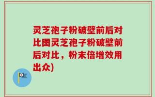 灵芝孢子粉破壁前后对比图灵芝孢子粉破壁前后对比，粉末倍增效用出众)