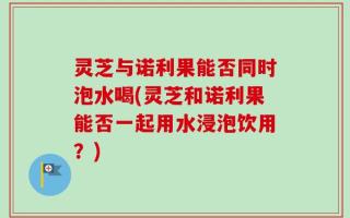 灵芝与诺利果能否同时泡水喝(灵芝和诺利果能否一起用水浸泡饮用？)