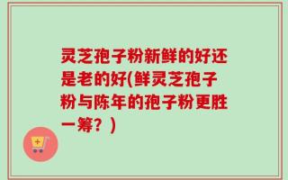 灵芝孢子粉新鲜的好还是老的好(鲜灵芝孢子粉与陈年的孢子粉更胜一筹？)