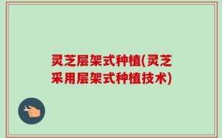 灵芝层架式种植(灵芝采用层架式种植技术)