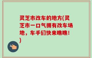 灵芝市改车的地方(灵芝市一口气拥有改车场地，车手们快来瞧瞧！)