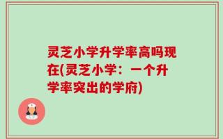 灵芝小学升学率高吗现在(灵芝小学：一个升学率突出的学府)