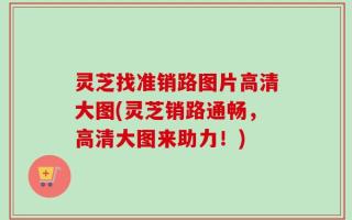 灵芝找准销路图片高清大图(灵芝销路通畅，高清大图来助力！)