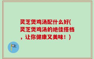 灵芝煲鸡汤配什么好(灵芝煲鸡汤的绝佳搭档，让你健康又美味！)