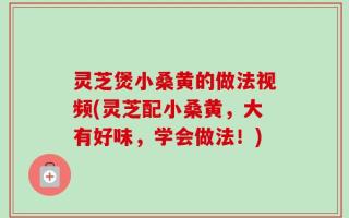 灵芝煲小桑黄的做法视频(灵芝配小桑黄，大有好味，学会做法！)