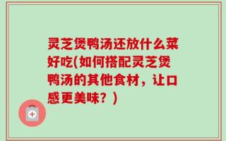 灵芝煲鸭汤还放什么菜好吃(如何搭配灵芝煲鸭汤的其他食材，让口感更美味？)