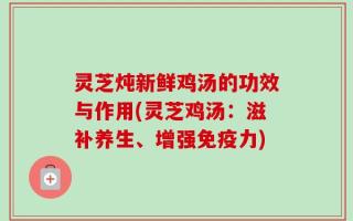 灵芝炖新鲜鸡汤的功效与作用(灵芝鸡汤：滋补养生、增强免疫力)