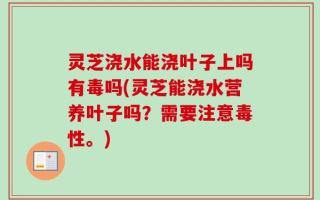 灵芝浇水能浇叶子上吗有毒吗(灵芝能浇水营养叶子吗？需要注意毒性。)