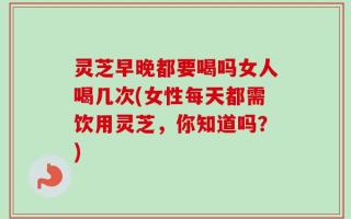 灵芝早晚都要喝吗女人喝几次(女性每天都需饮用灵芝，你知道吗？)