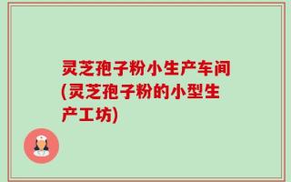 灵芝孢子粉小生产车间(灵芝孢子粉的小型生产工坊)