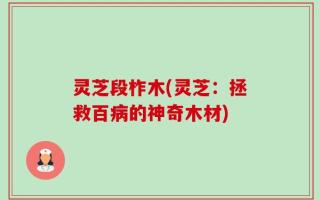 灵芝段柞木(灵芝：拯救百病的神奇木材)