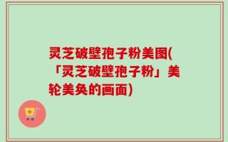 灵芝破壁孢子粉美图(「灵芝破壁孢子粉」美轮美奂的画面)