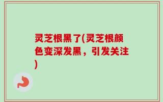 灵芝根黑了(灵芝根颜色变深发黑，引发关注)