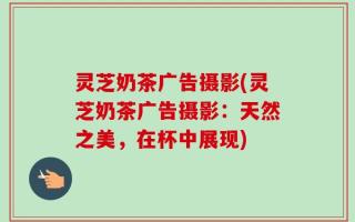 灵芝奶茶广告摄影(灵芝奶茶广告摄影：天然之美，在杯中展现)
