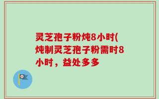 灵芝孢子粉炖8小时(炖制灵芝孢子粉需时8小时，益处多多