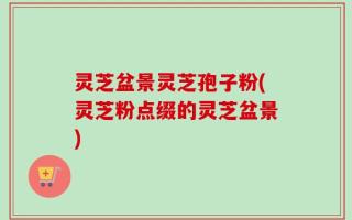 灵芝盆景灵芝孢子粉(灵芝粉点缀的灵芝盆景)
