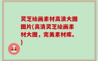 灵芝绘画素材高清大图图片(高清灵芝绘画素材大图，完美素材库。)