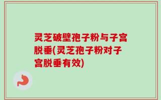 灵芝破壁孢子粉与子宫脱垂(灵芝孢子粉对子宫脱垂有效)