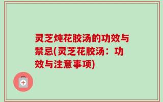 灵芝炖花胶汤的功效与禁忌(灵芝花胶汤：功效与注意事项)