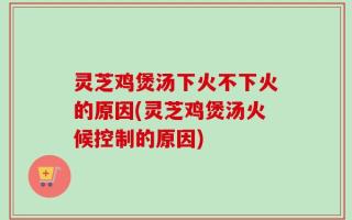灵芝鸡煲汤下火不下火的原因(灵芝鸡煲汤火候控制的原因)