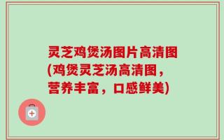 灵芝鸡煲汤图片高清图(鸡煲灵芝汤高清图，营养丰富，口感鲜美)