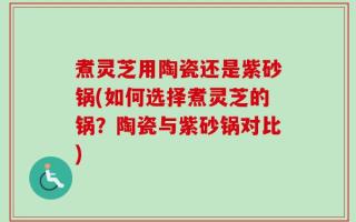 煮灵芝用陶瓷还是紫砂锅(如何选择煮灵芝的锅？陶瓷与紫砂锅对比)