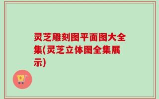 灵芝雕刻图平面图大全集(灵芝立体图全集展示)