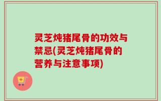 灵芝炖猪尾骨的功效与禁忌(灵芝炖猪尾骨的营养与注意事项)