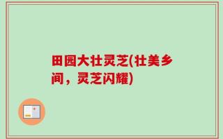 田园大壮灵芝(壮美乡间，灵芝闪耀)