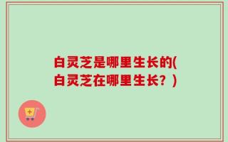 白灵芝是哪里生长的(白灵芝在哪里生长？)