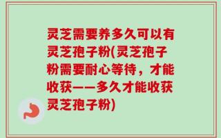灵芝需要养多久可以有灵芝孢子粉(灵芝孢子粉需要耐心等待，才能收获——多久才能收获灵芝孢子粉)